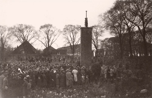 Onthulling monument, 1936