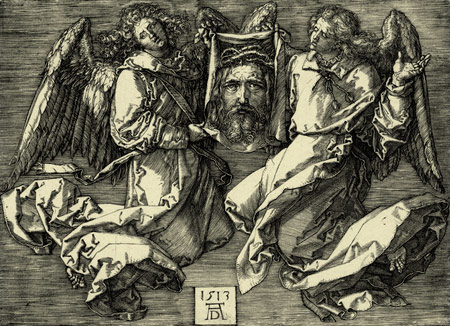 Sudarium van St Veronica, gravure Albrecht Dürer, 1513
