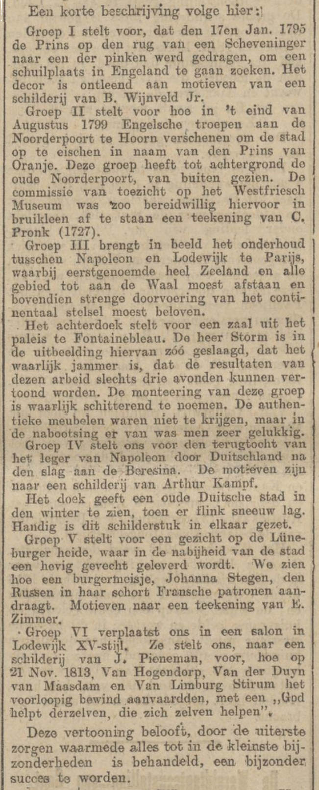 Feest Hoorn mei 1913