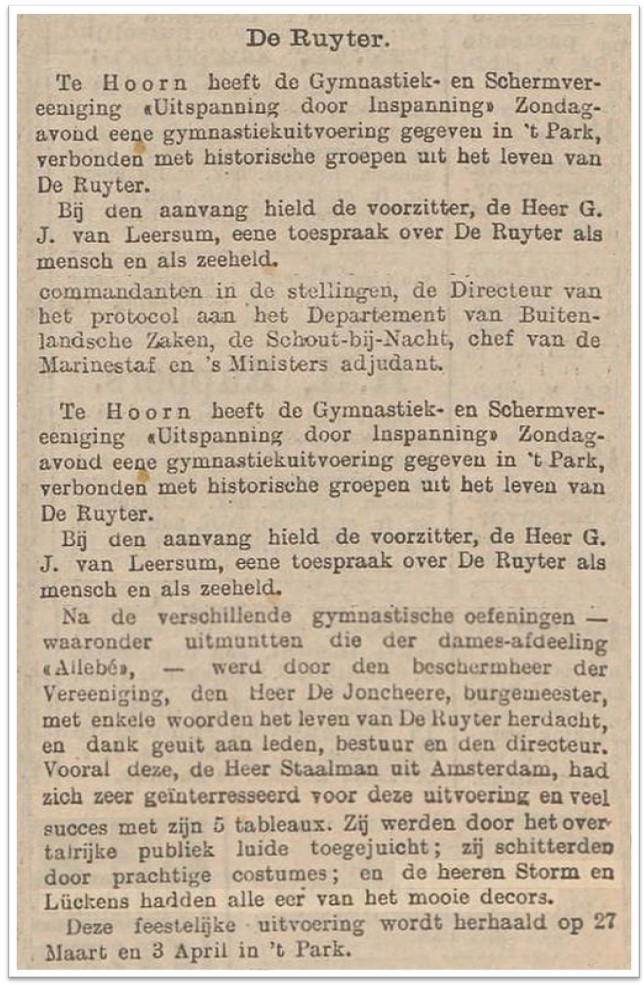 Persbericht UdI-WvO, 1907