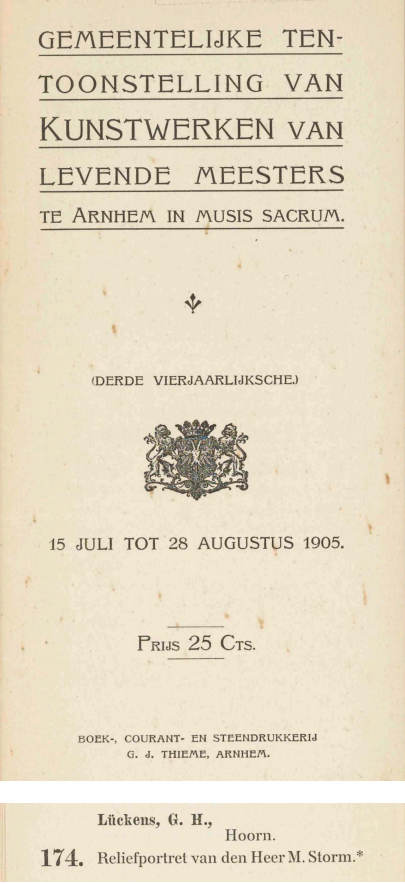 Catalogus Tentoonstelling Levende Meesters 1905