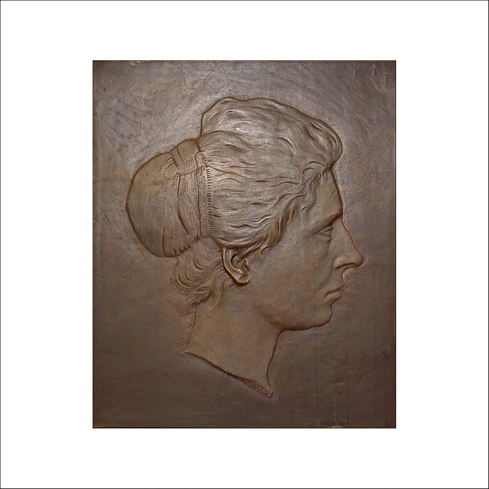 Bronzen portretreliëf S Jonkman
