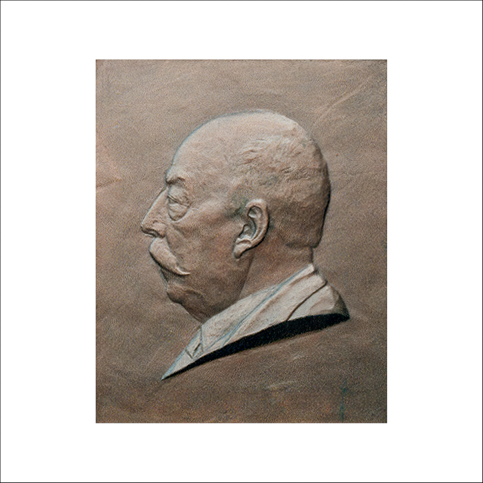 Bronzen portretreliëf WFA Kaag