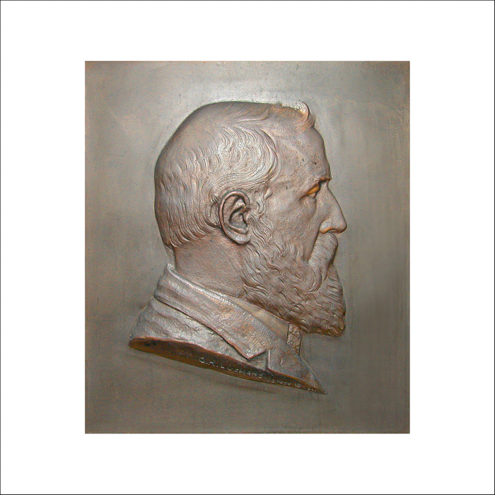 Bronzen portretreliëf HG Lückens