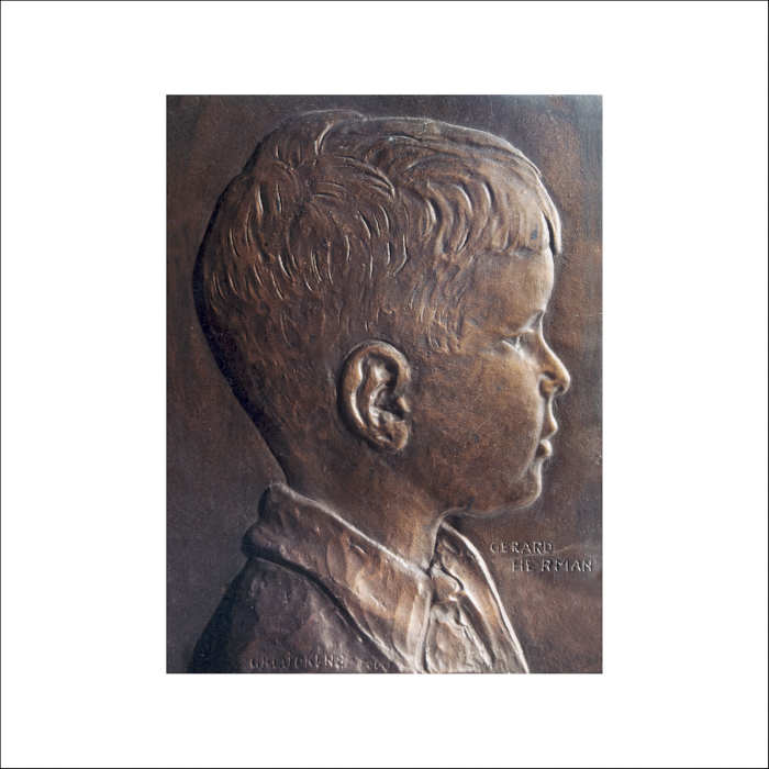 Bronzen portretreliëf GH van Tekelenburg